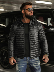 Мъжко яке черна OZONEE JS/16M9328/392BZ