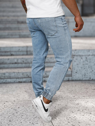 Мъжки дънки jogger светлосиньо OZONEE NB/MP0272BC