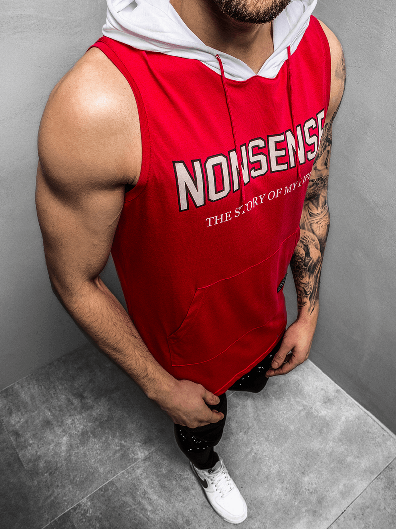 Тениска без ръкав червена MAD/2882Z