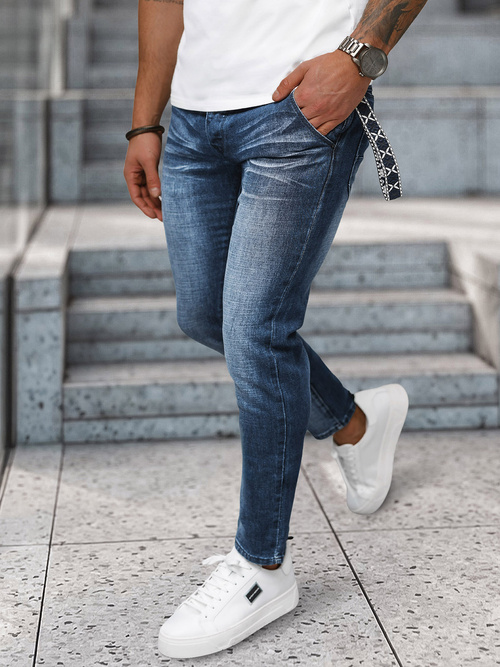 Мъжки дънки тъмно-синьо OZONEE NB/MP0091BS