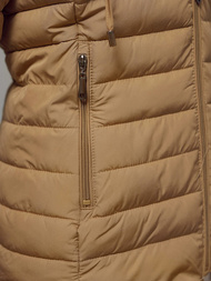 Дамско яке тъмно-бежово OZONEE JS/16M9103/84