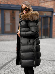 Дамско яке черно OZONEE JS/5M3298/392Z