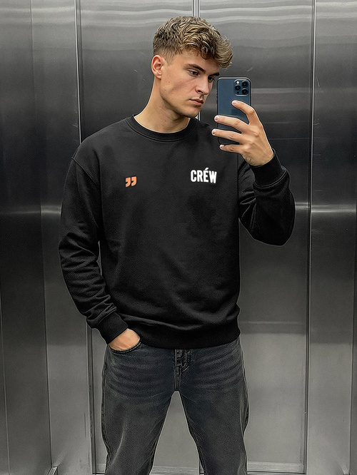 Мъжки суитшърт черен OZONEE JS/65B3917/3Z