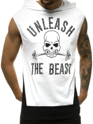 Мъжка тениска бяла OZONEE MACH/M1214