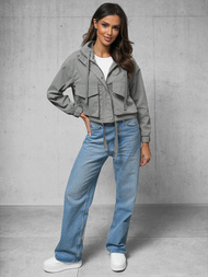 Дамско яке сива OZONEE O/G118