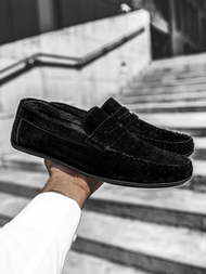 Мъжки обувки SLIP ON черни T/125