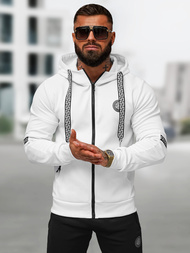 Мъжки спортен екип бяло-черен OZONEE O/LN11887