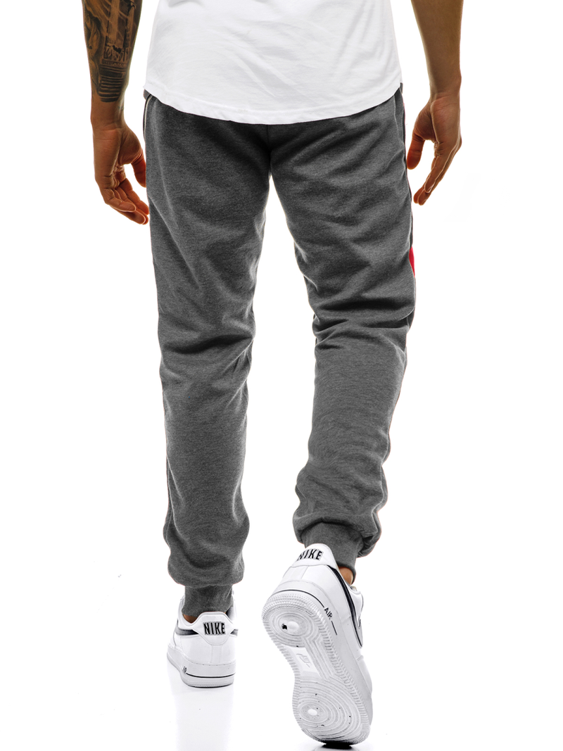 Мъжко долнище на анцуг графитно OZONEE JS/JZ11019