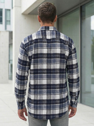 Мъжка риза тъмносиньо OZONEE V/V175Z