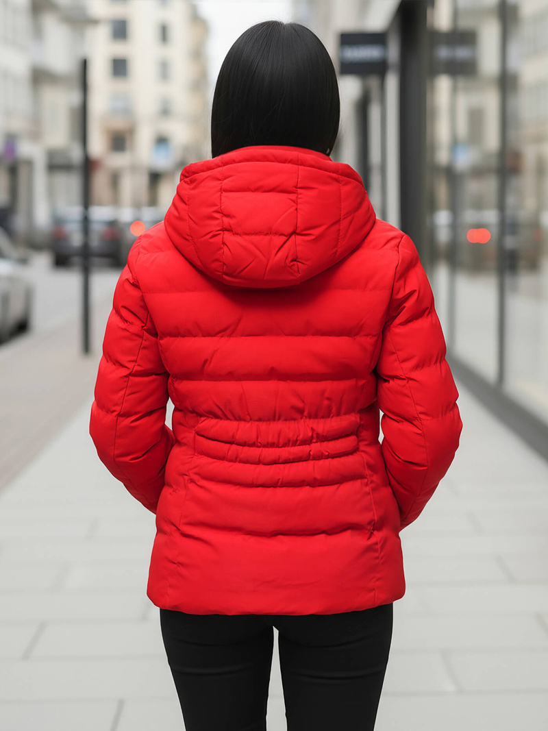 Дамско яке червена OZONEE JS/M769/270