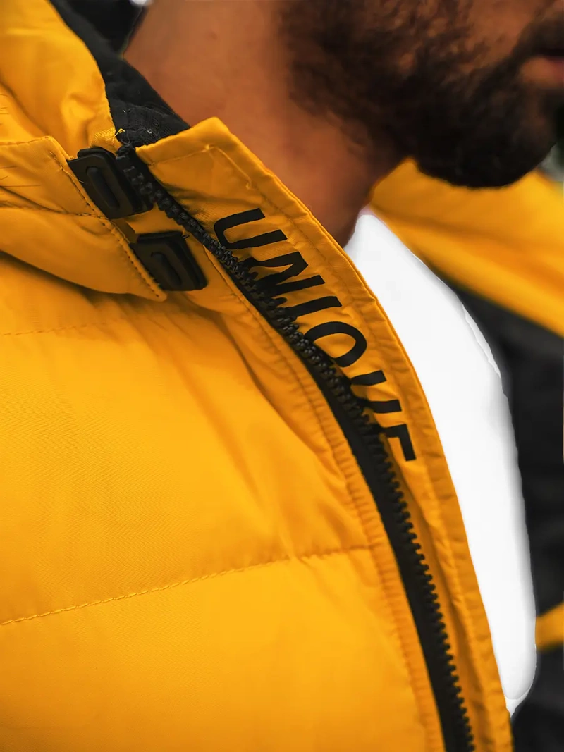 Мъжко яке жълта OZONEE JS/M8107