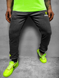 Мъжко долнище на анцуг графитно OZONEE JS/AM92Z