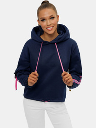 Дамски суитчър с качулка тъмнсиня OZONEE JS/B26031Z