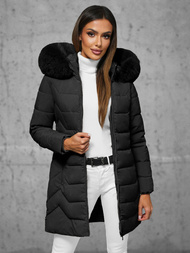 Дамско яке черно OZONEE JS/16M9121/392