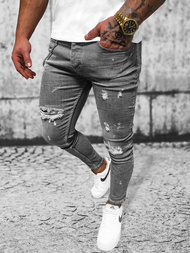 Мъжки дънки графитно OZONEE O/MB459