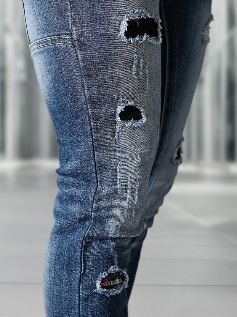 Мъжки дънки синьо OZONEE NB/MP0050BZ