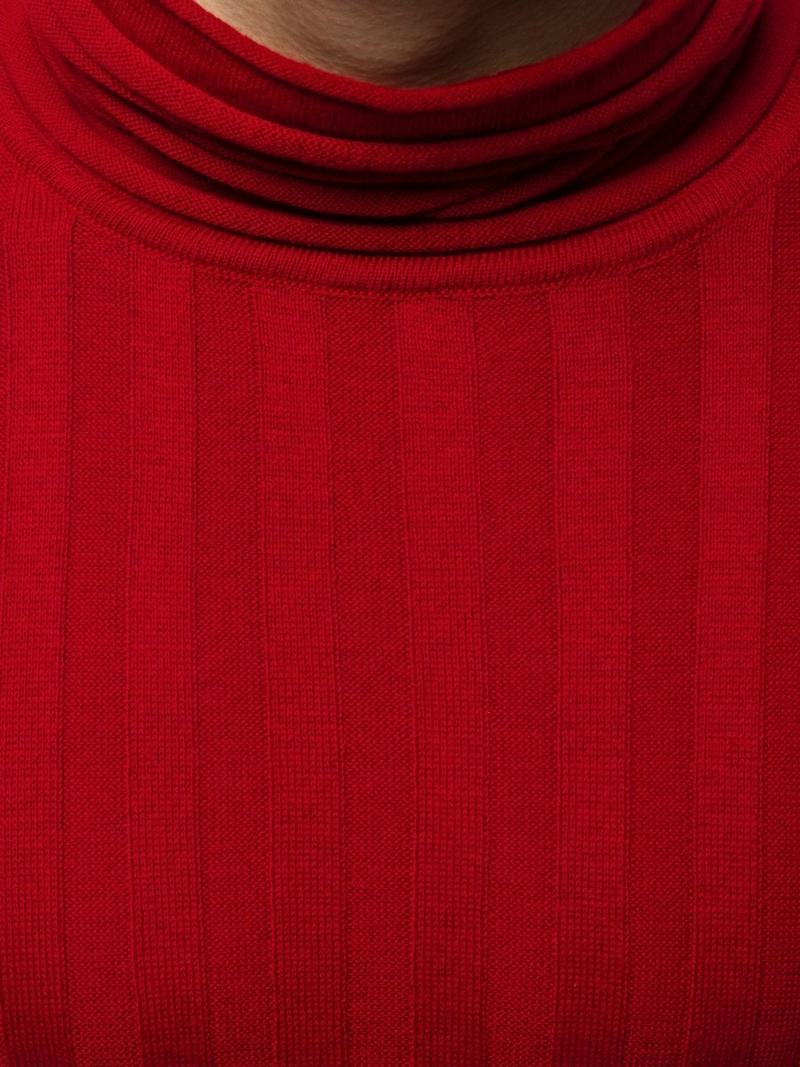 Мъжки пуловер бордо OZONEE L/2294Z