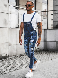 Мъжки дънки синьо OZONEE O/E9682