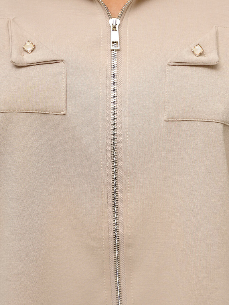 Дамски анцуг от две части бежов OZONEE O/XYS3230