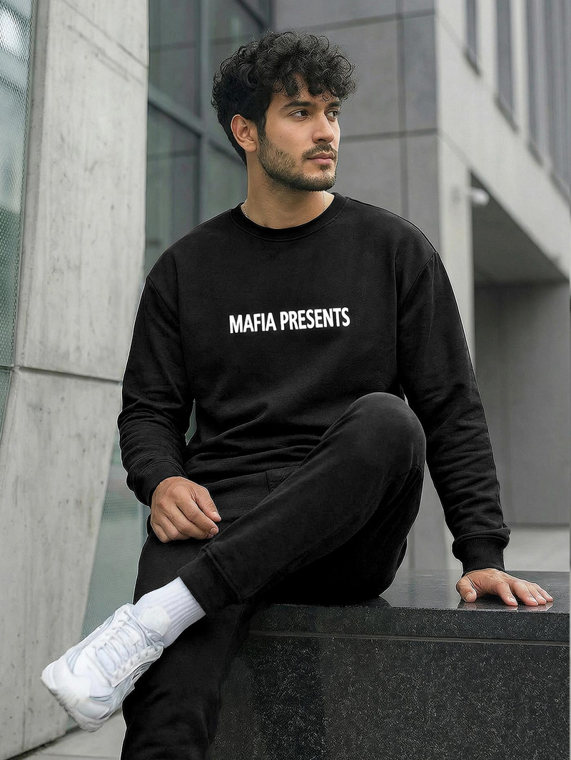 Мъжки суитшърт черен JS/65B3919/3Z