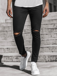 Мъжки дънки черни/2 OZONEE DP/585