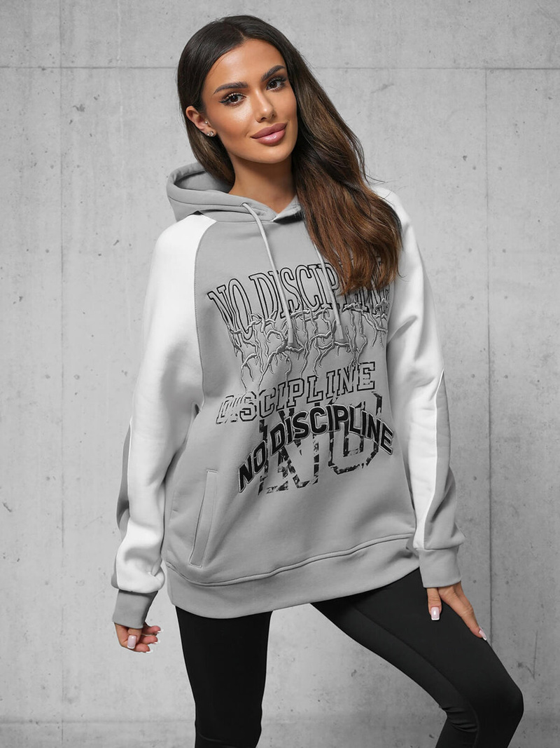 Cуитшърт сива OZONEE O/SWE23037Z