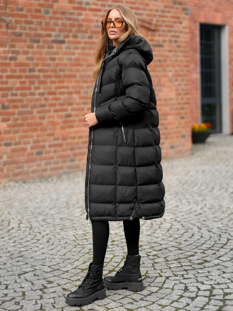 Дамско яке черно OZONEE JS/M736/392Z