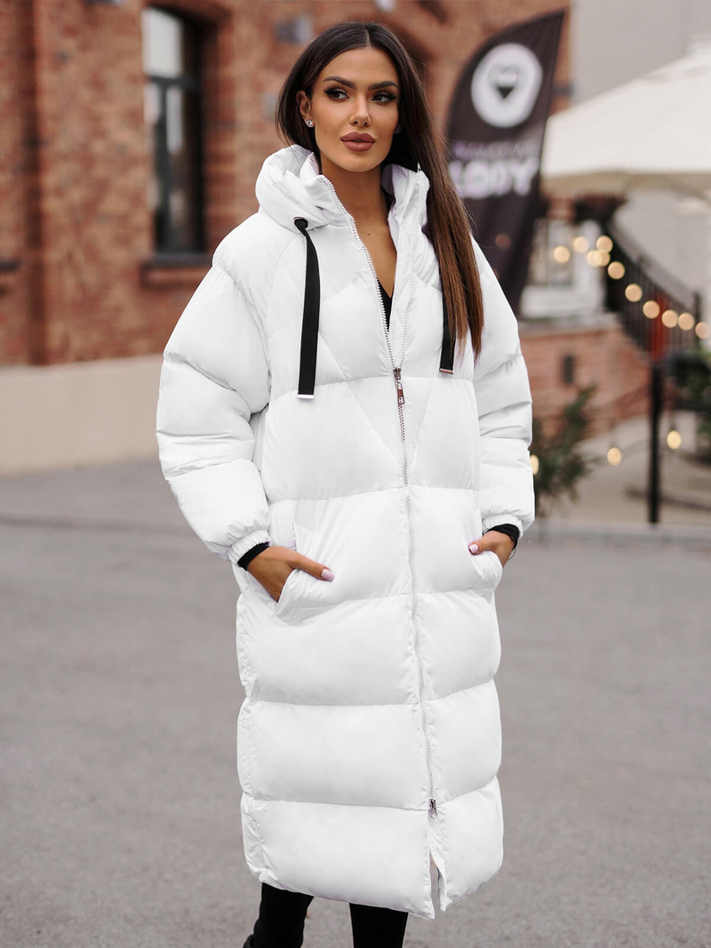 Дамско яке бял OZONEE JS/5M3163/281Z