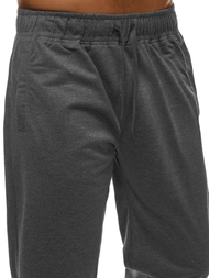 Мъжко долнище на анцуг графитно OZONEE JS/HH02