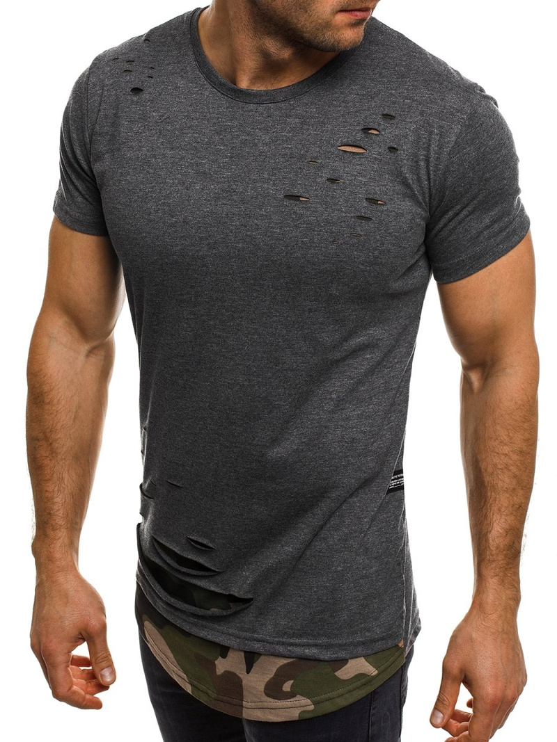 Мъжка тениска графитна OZONEE O/1115