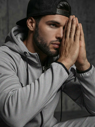 Мъжки спортен екип сив OZONEE JS/8C1966/2