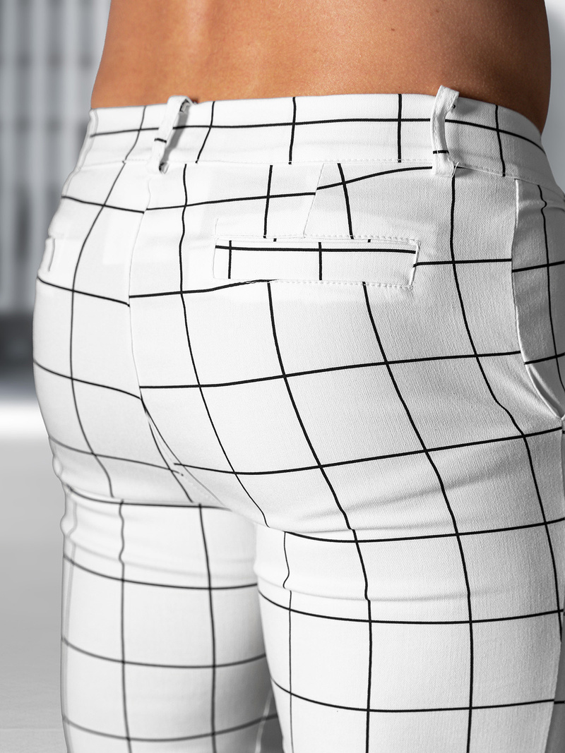 Мъжки панталони бяло OZONEE O/P4009Z