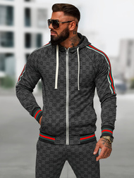 Мъжки спортен екип черен OZONEE O/FF5111AB