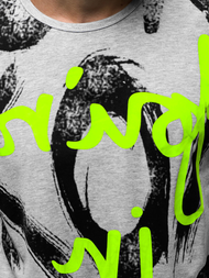 Мъжка тениска сива OZONEE JS/KS1985Z