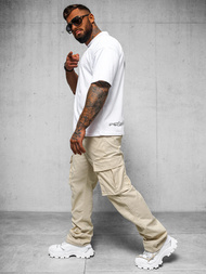 Мъжки панталони бежови OZONEE O/G3179Z