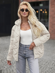 Дамско яке бежова OZONEE JS/16M9300/280Z