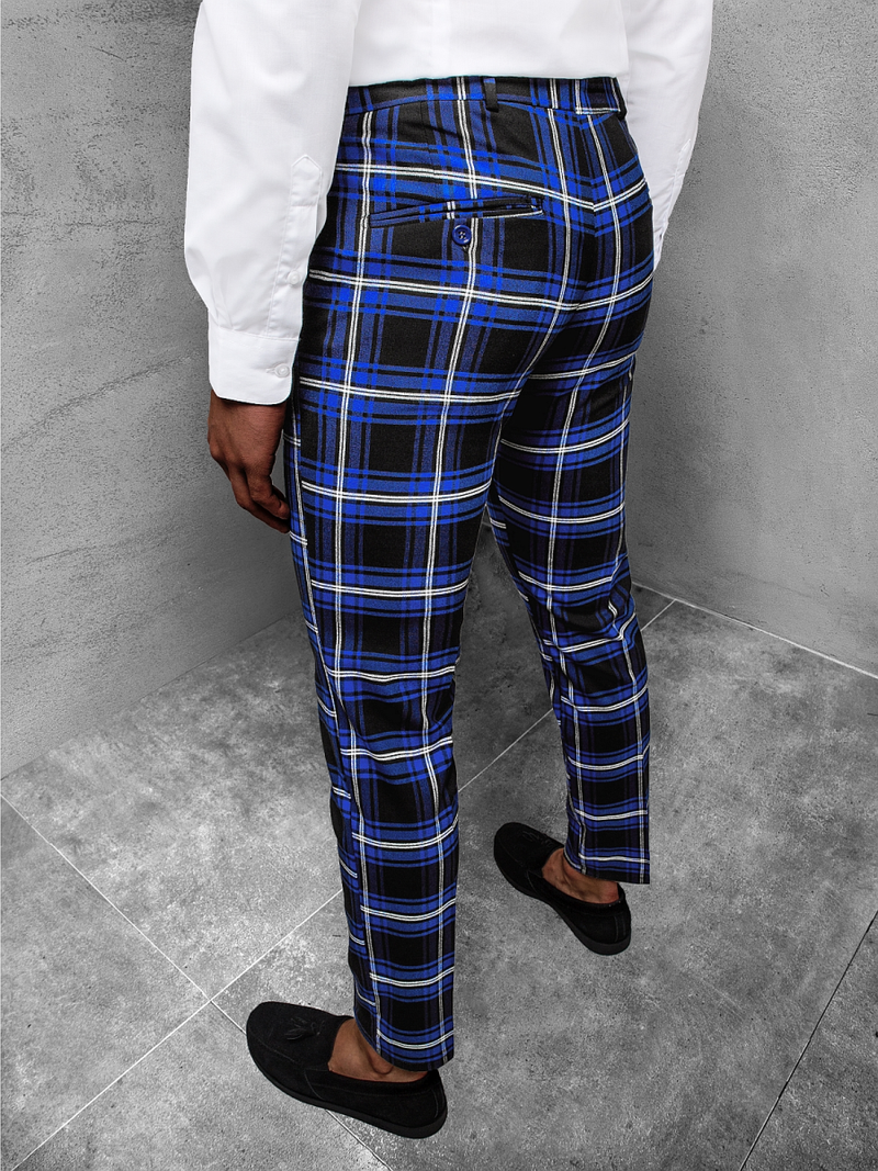 Мъжки панталони чино синьо OZONEE DJ/5573