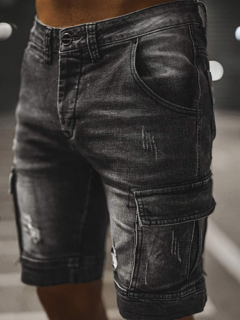 Mъжки шорти черни OZONEE NB/MP0039NZ