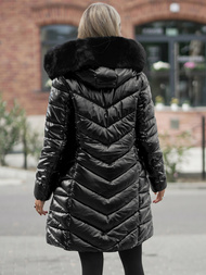 Дамско яке черна OZONEE JS/16M9100/392Z