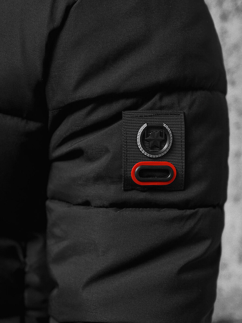 Мъжко яке черна OZONEE JS/84M3029/392