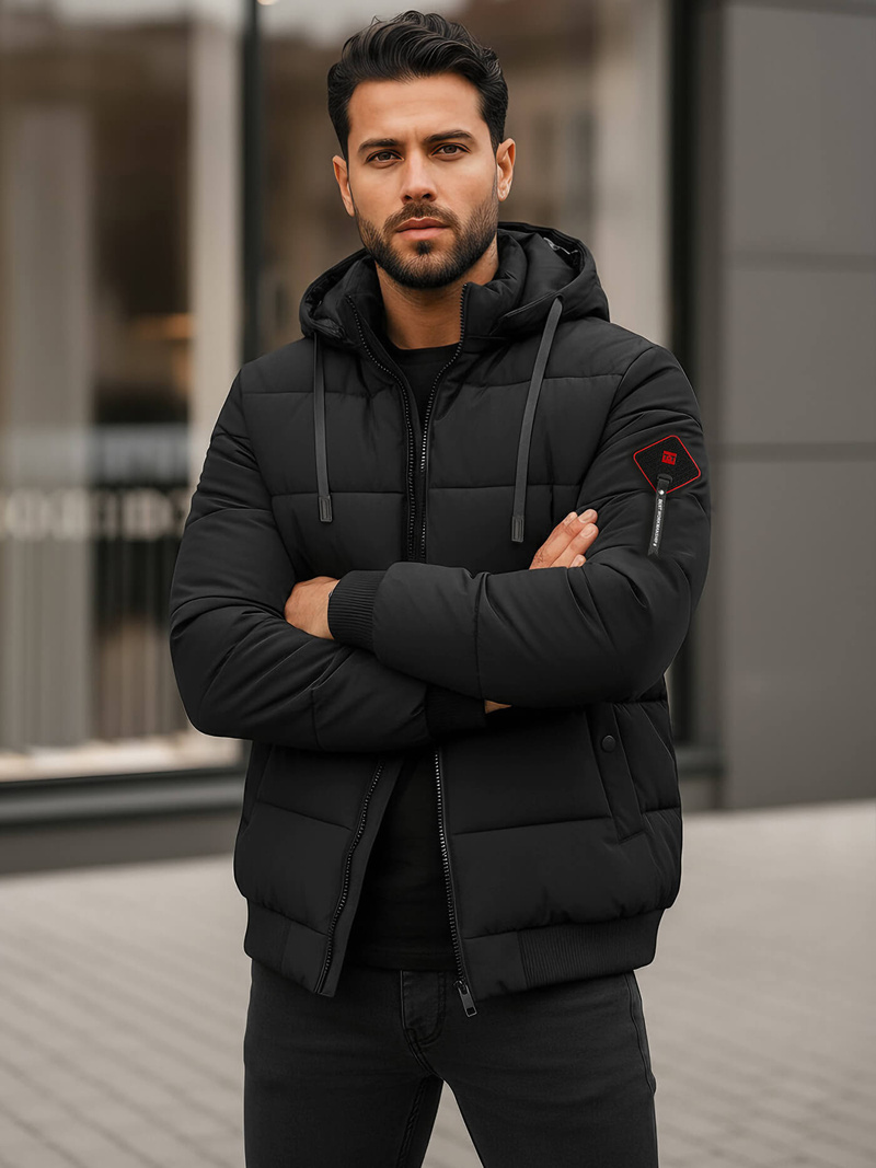 Зимно яке черна OZONEE JS/31M5031/392Z