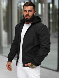 Мъжко яке черна OZONEE JS/62M9502/392