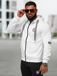 Мъжки спортен екип бяло-черен OZONEE O/LN11887