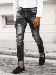 Мъжки дънки черни OZONEE NB/MP0126N