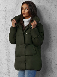 Дамско яке тъмнозелена OZONEE JS/5M729/136