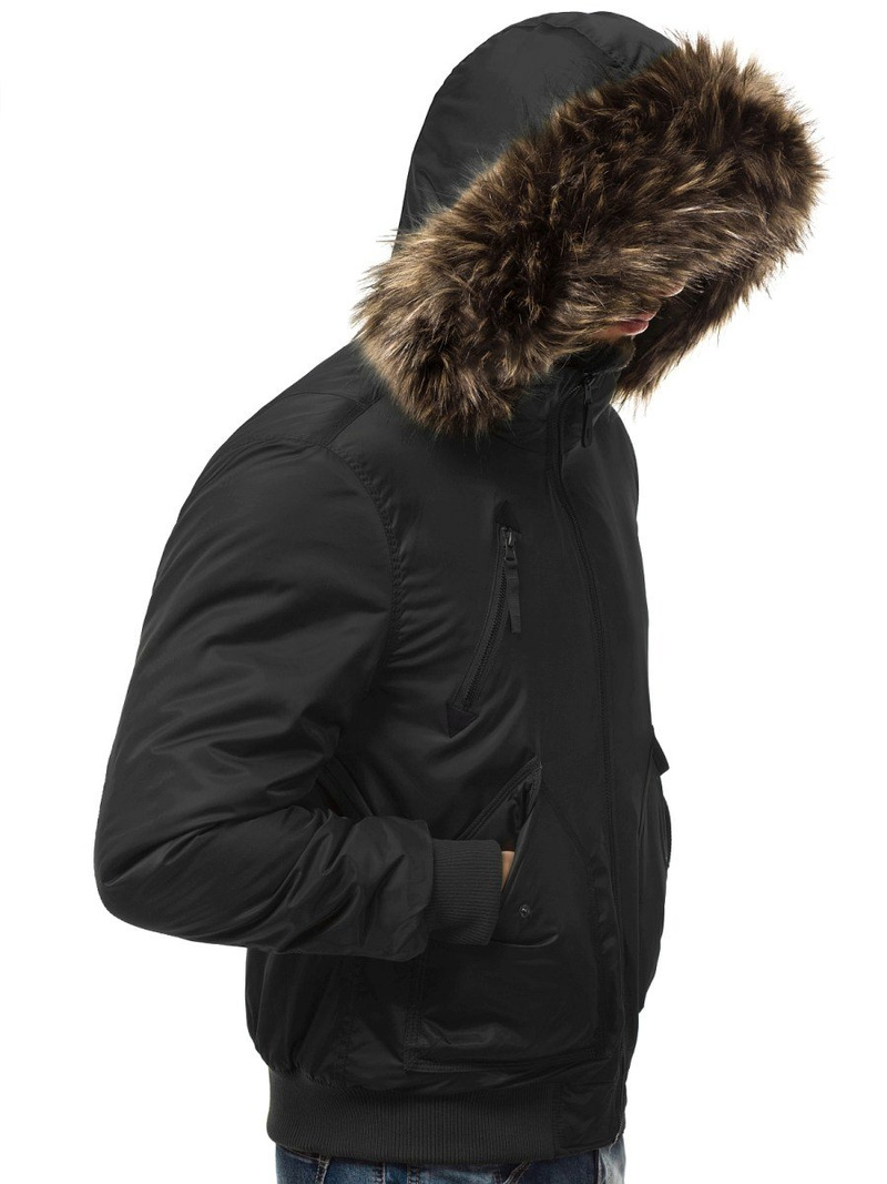 Мъжко яке черно OZONEE O/99122