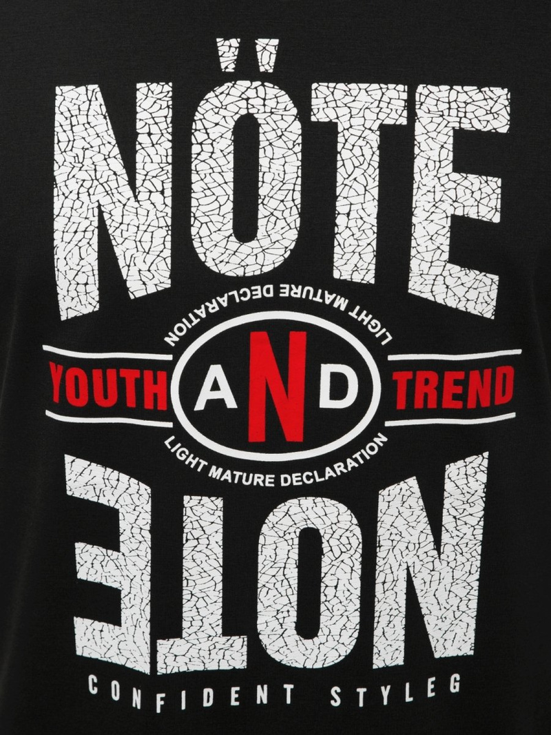 Мъжка тениска черна OZONEE JS/SS10968