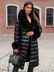 Дамско палто черен OZONEE JS/5M3160/392Z