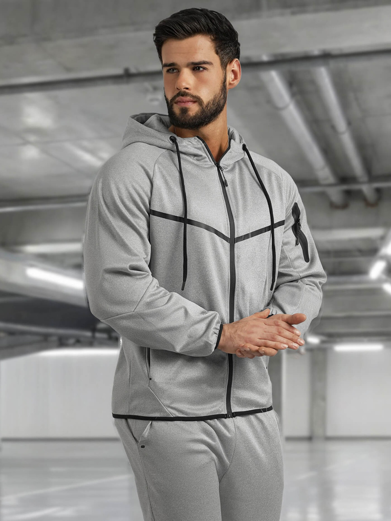 Мъжки спортен екип сив OZONEE JS/8C1966/2