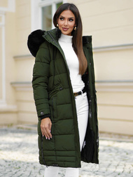 Дамско яке каки OZONEE O/W377Z